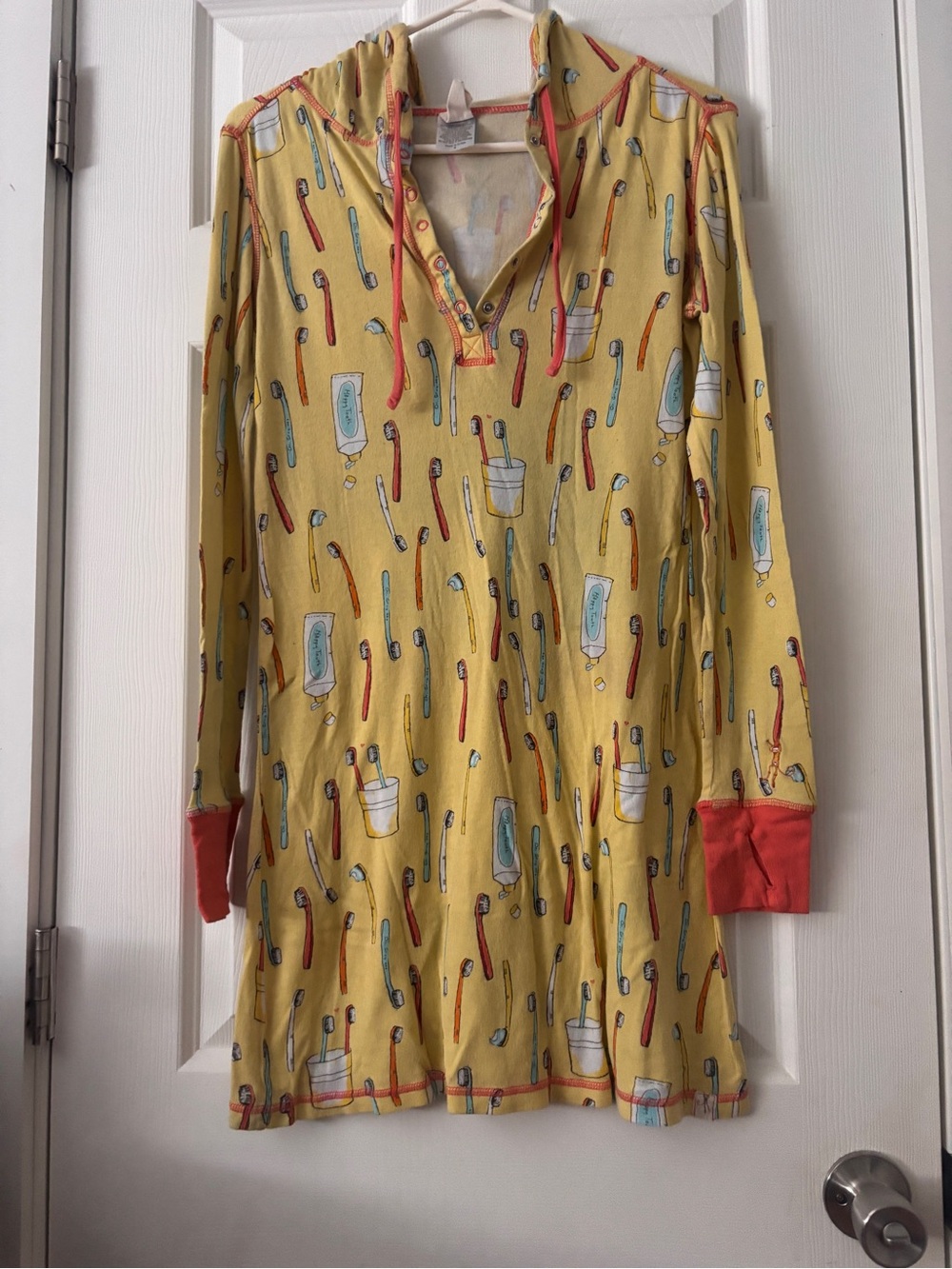 Munki Munki Toothbrush & Toothpaste Hooded Pajama Tunic